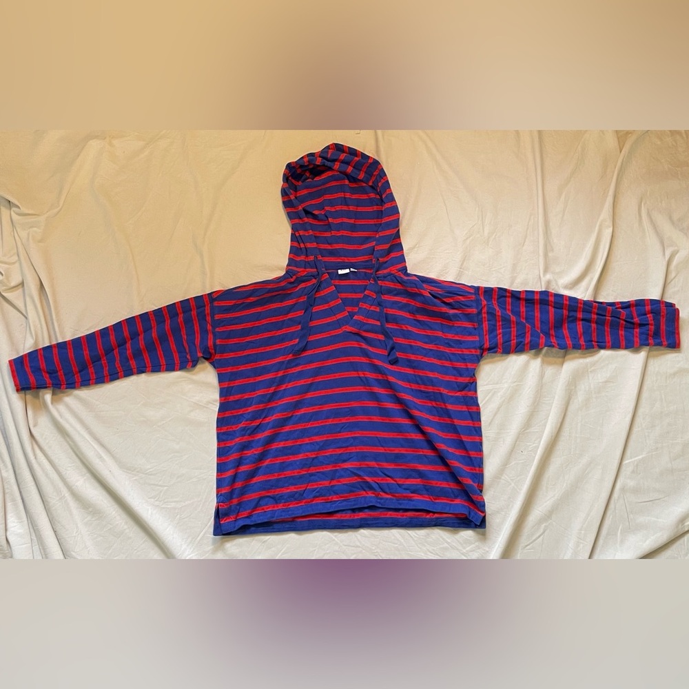 GAP Kids Red and Blue Striped Hoodie